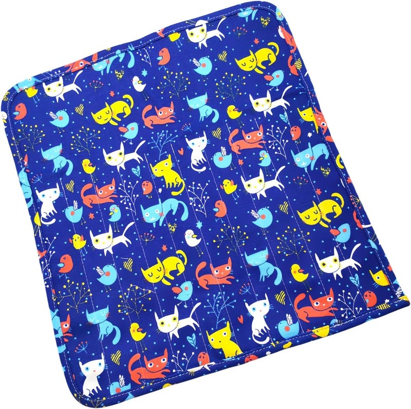 Funny live Paint Brush Holder Art Supplies, Artist Paint Brush & Storage Organizer Roll-Up Case Bag, Protect Acrylic Oil Watercolor Paintbrushes (Cat and Bird 20 Slot Pockets) - Image 3